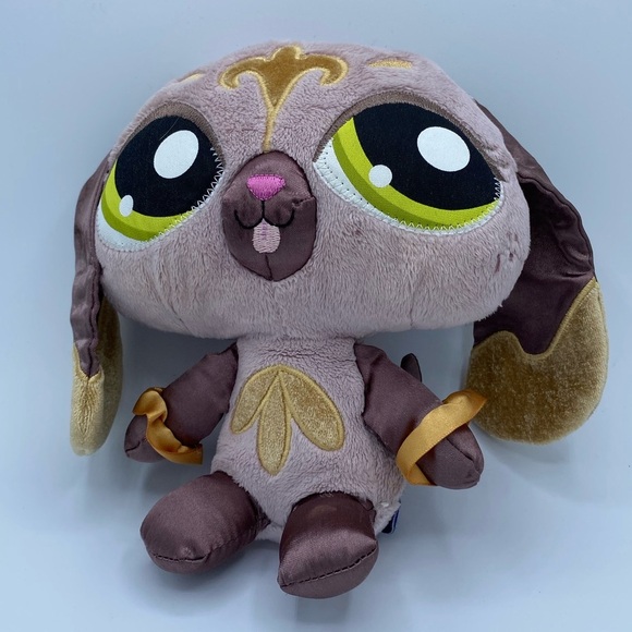 Hasbro Littlest Pet Shop LPS Sassiest Dog Puppy Plush 8" Stuffed Animal Toy 2008 - Picture 1 of 8